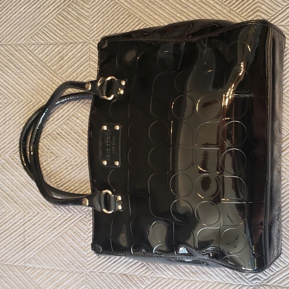 kate spade Handbags - kate spade large embossed black patent leather tote for women